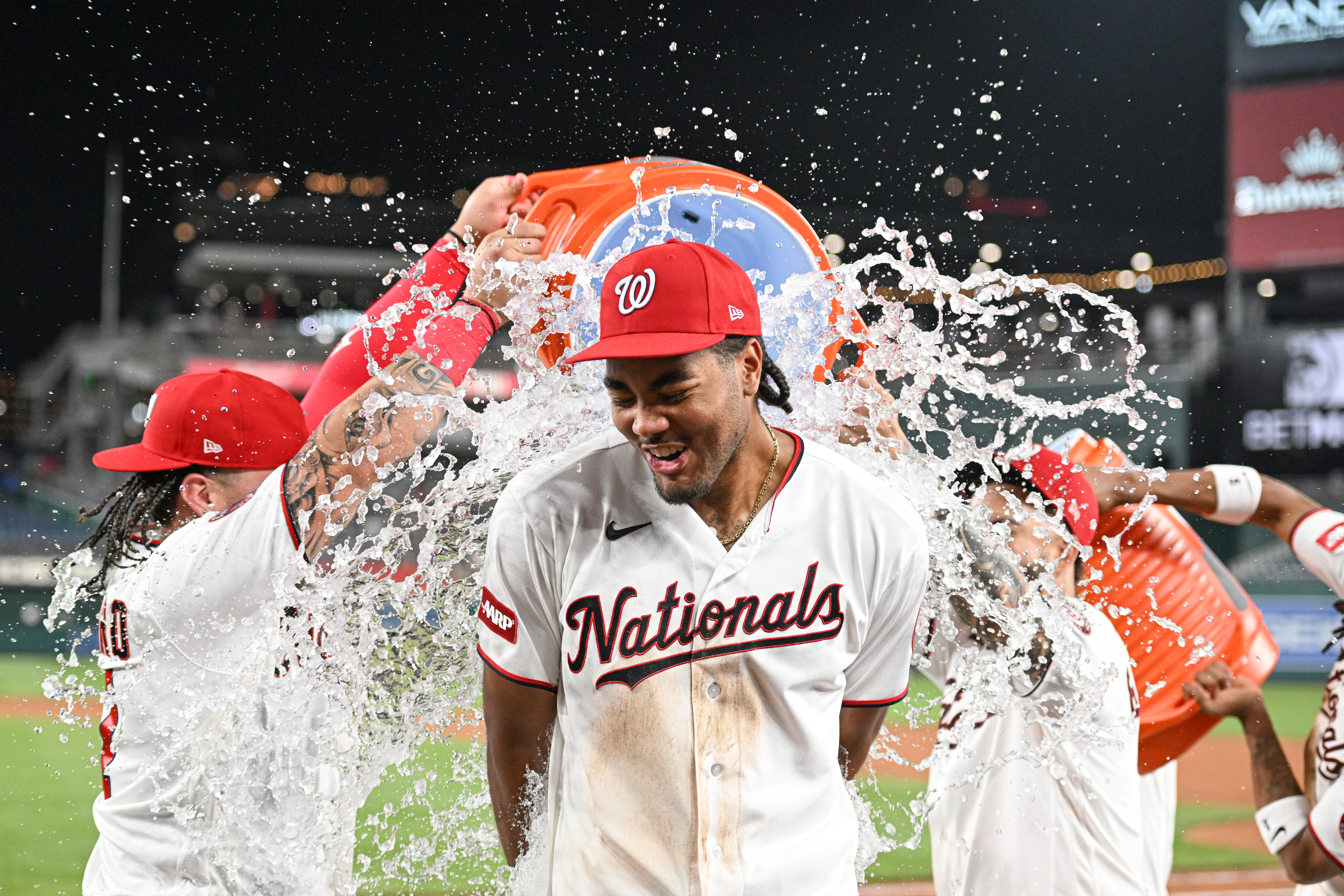 Nationals player celebration