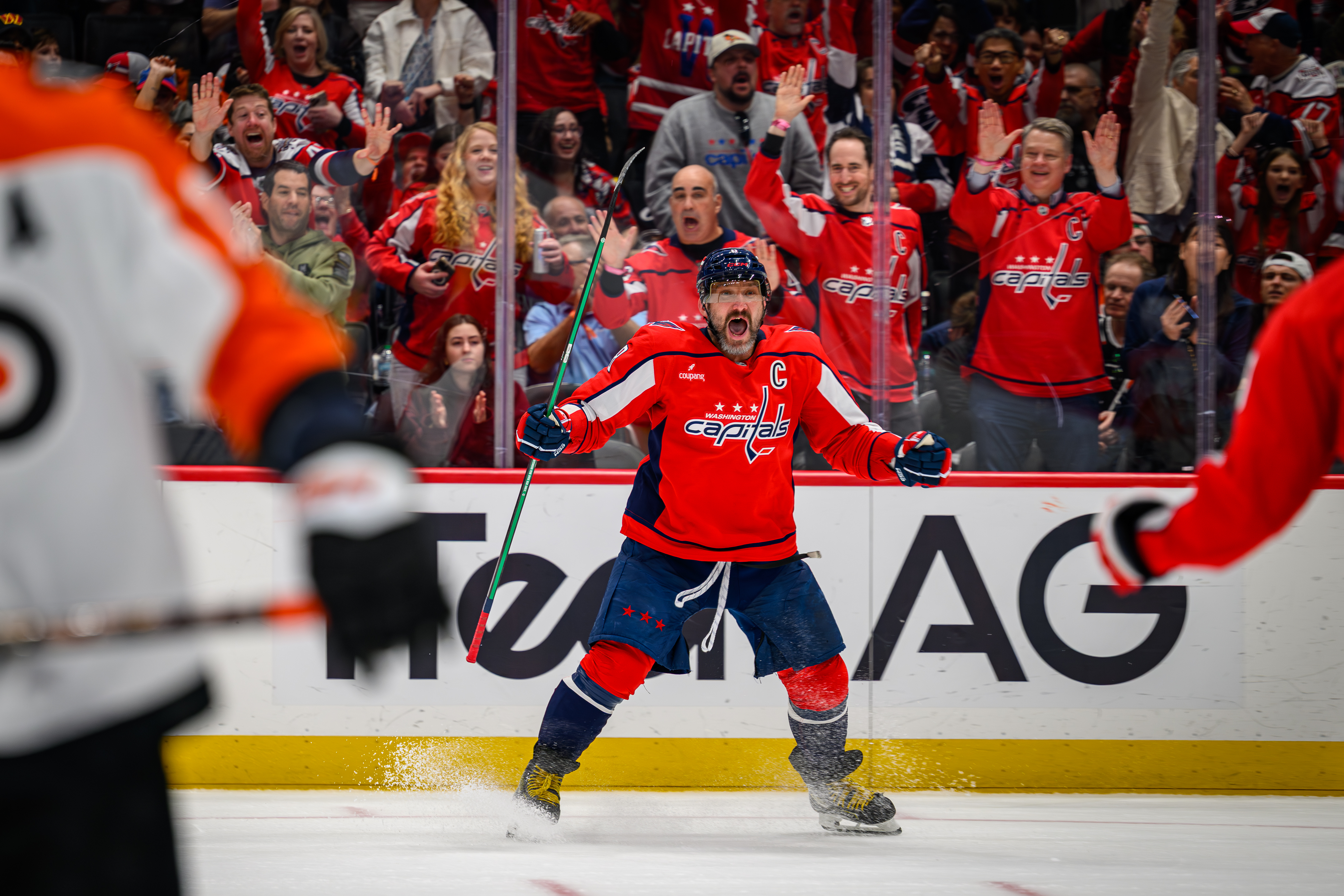 Capitals player celebration