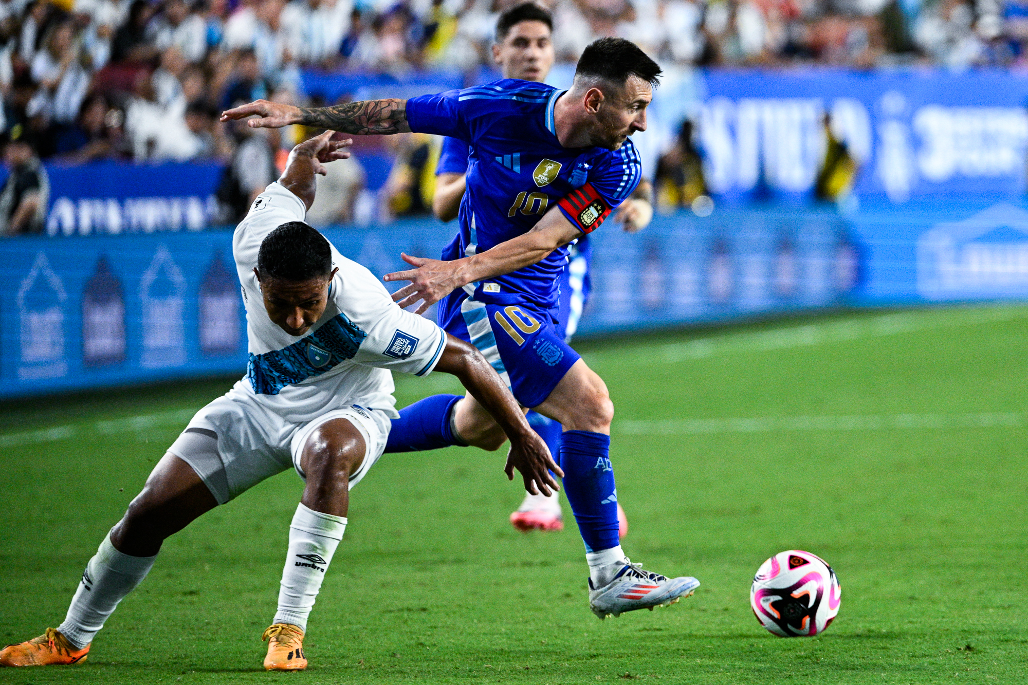 International soccer match action