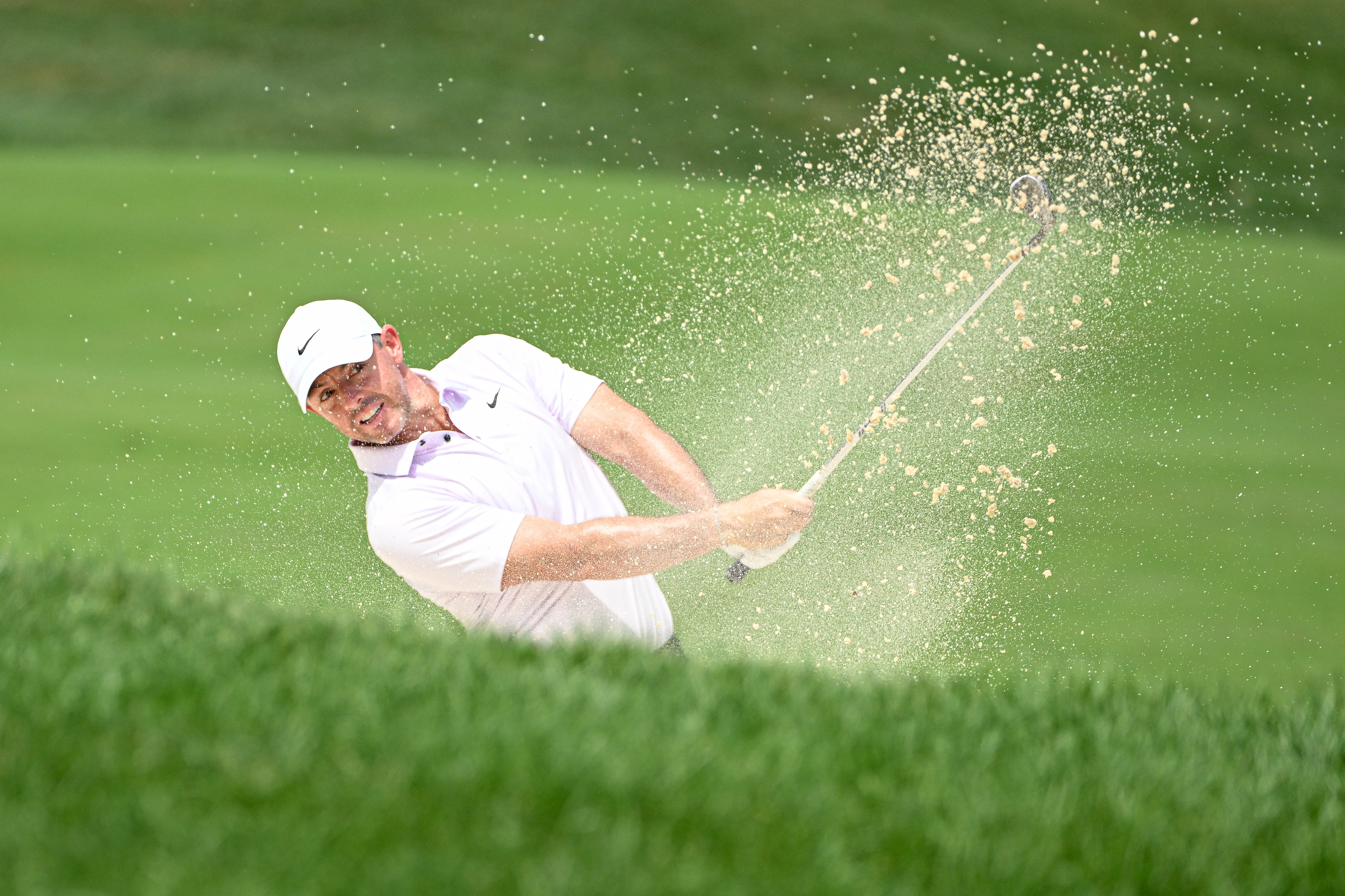 PGA tournament action on the course